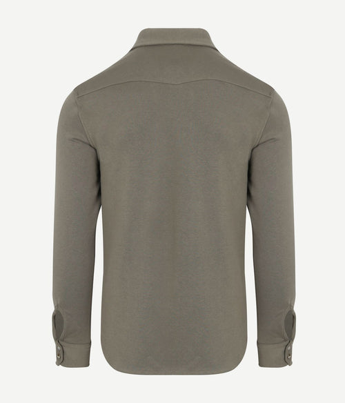 Profuomo overshirt western jersey olijfgroen