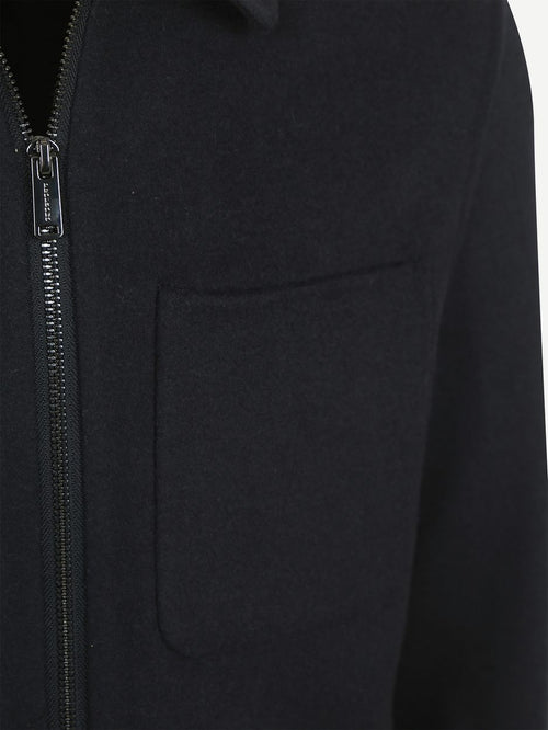 Overshirt woolblend donkerblauw