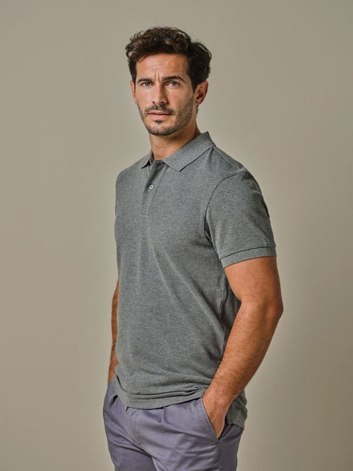 Profuomo piqué poloshirt antraciet