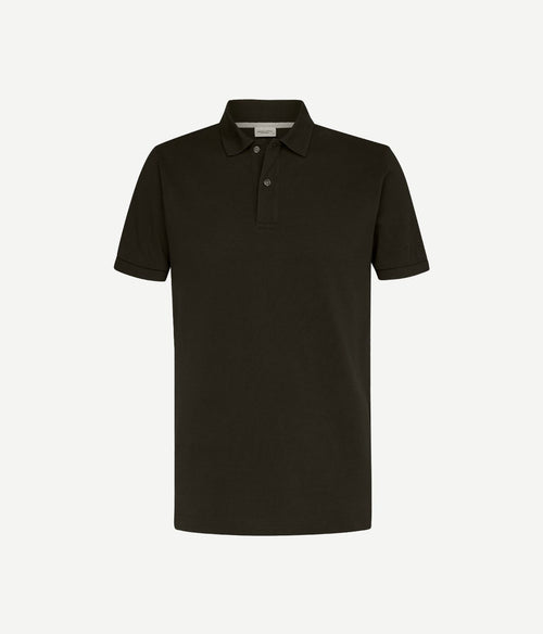 Profuomo piqué poloshirt army groen