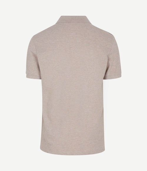 Piqué poloshirt beige