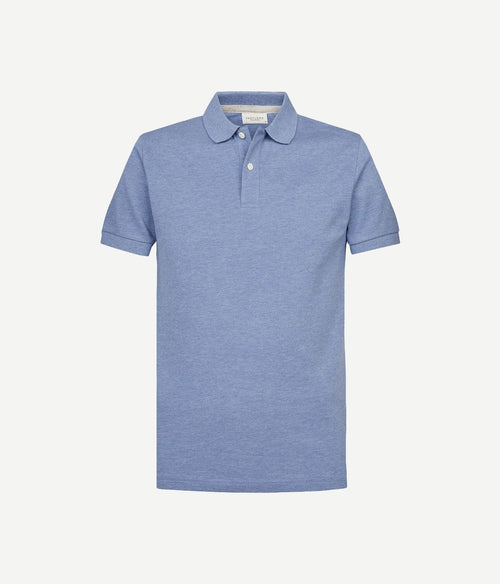 Profuomo piqué poloshirt blauw