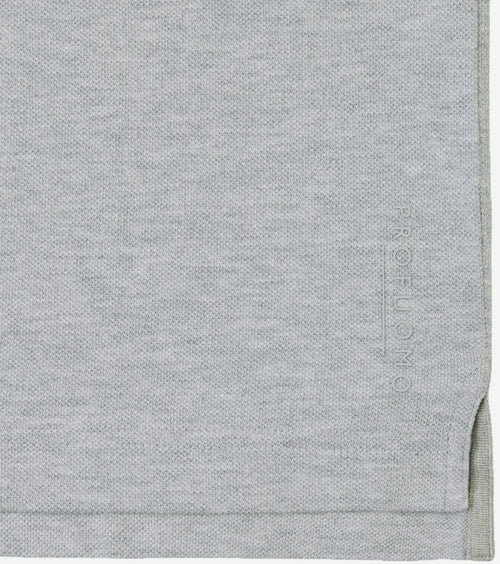 Profuomo piqué poloshirt grijs