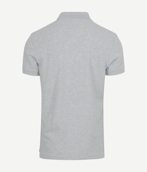 Profuomo piqué poloshirt grijs