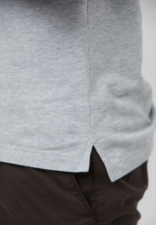 Profuomo piqué poloshirt grijs