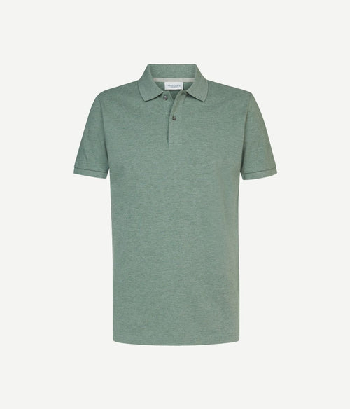 Profuomo piqué poloshirt groen