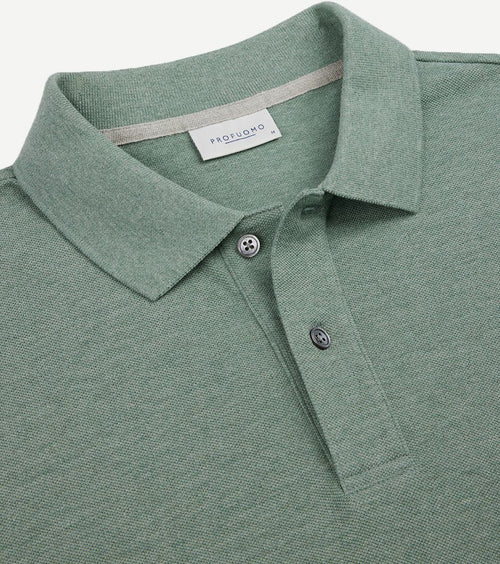 Profuomo piqué poloshirt groen