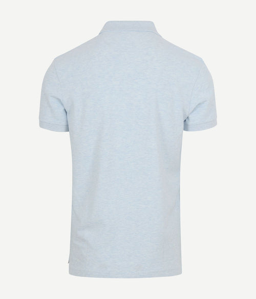 Profuomo piqué poloshirt lichtblauw