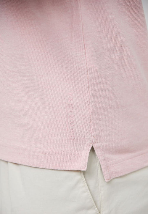 Profuomo piqué poloshirt roze