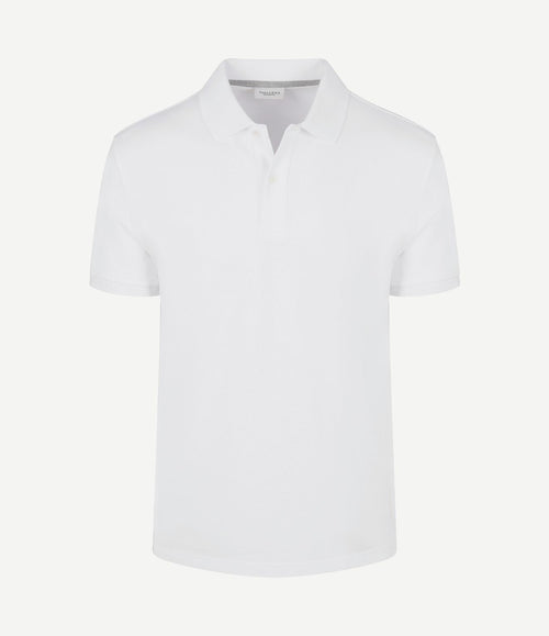 Piqué poloshirt wit