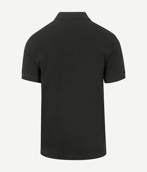 Profuomo piqué poloshirt zwart