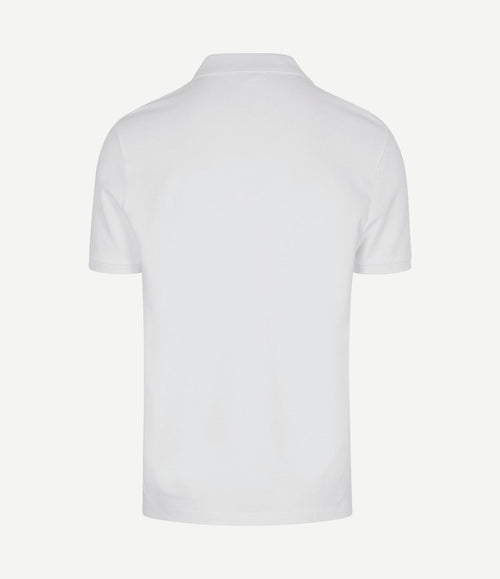 Piqué poloshirt wit