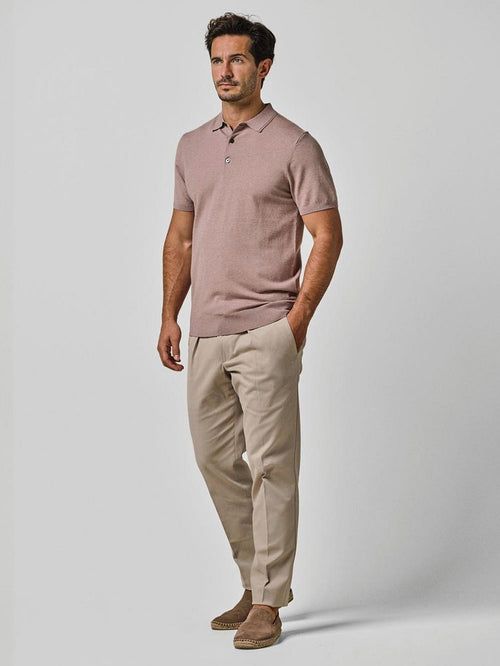 Poloshirt luxury basic roze