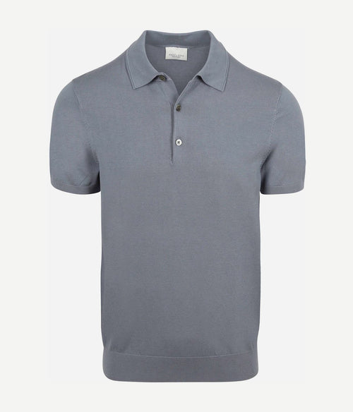 Poloshirt luxury basic blauw