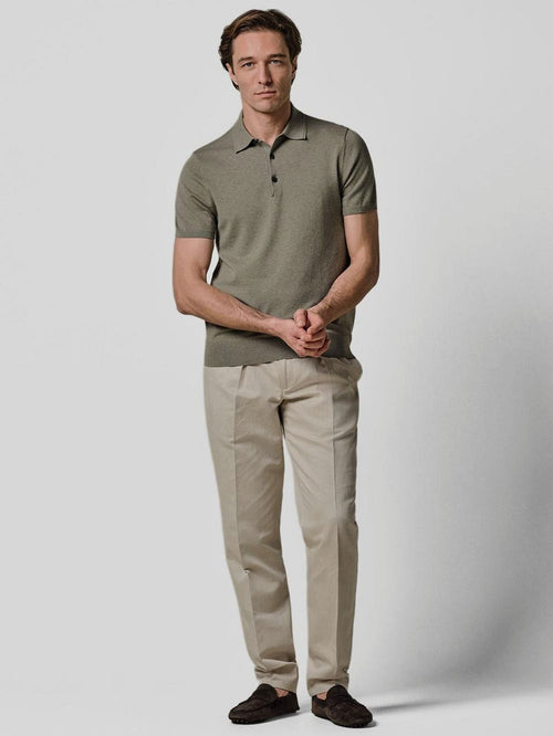 Poloshirt luxury basic groen