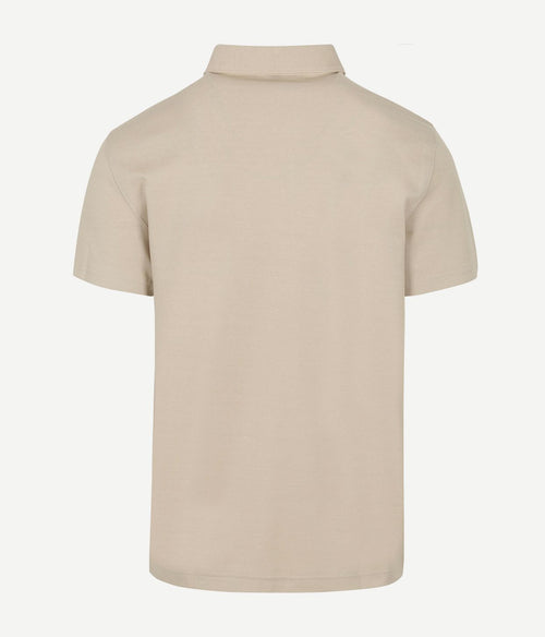 Profuomo poloshirt luxury knitted beige