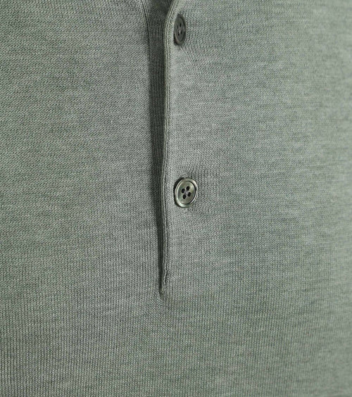 Profuomo poloshirt luxury knitted groen
