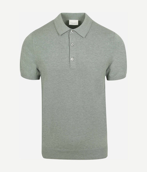 Profuomo poloshirt luxury knitted groen
