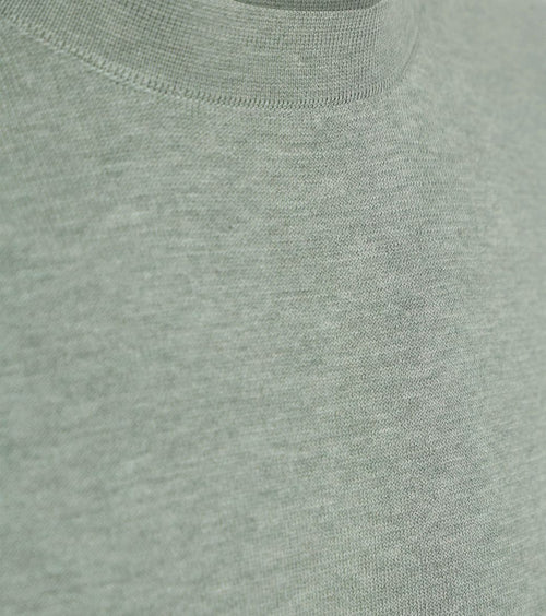 Profuomo pullover luxury basic groen | Regular-fit