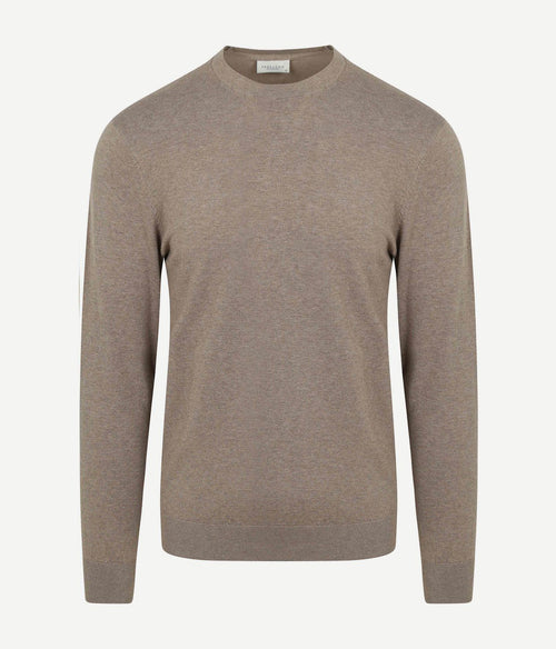 Profuomo pullover luxury basic taupe | Regular-fit