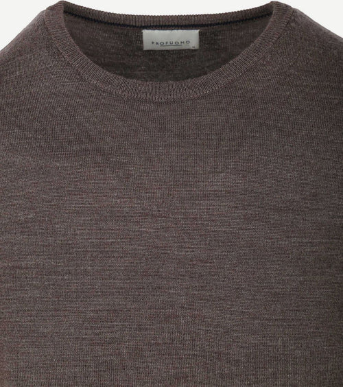 Profuomo pullover merino taupe