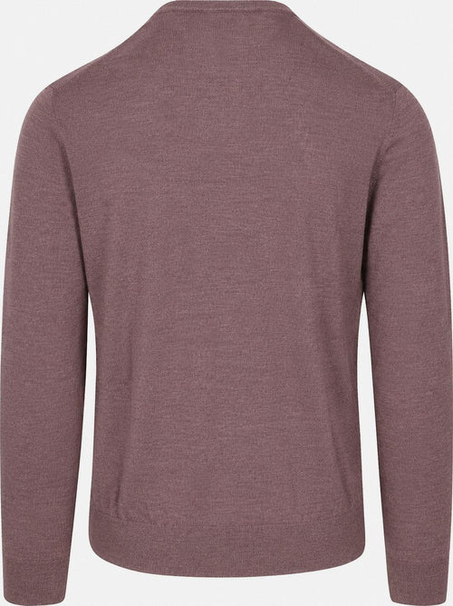 Pullover merinowol aubergine