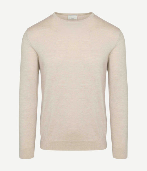 Profuomo pullover merinowol ecru