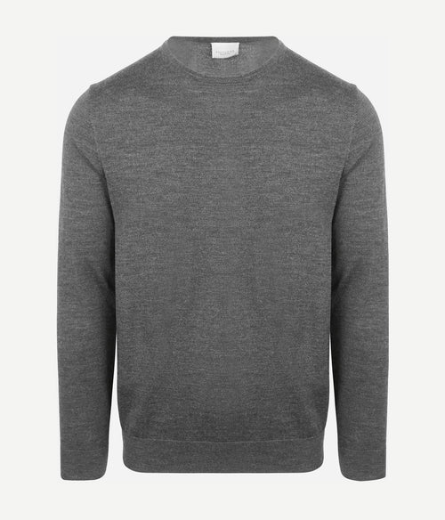 Pullover merinowol grijs