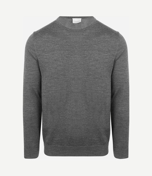 Pullover merinowol grijs