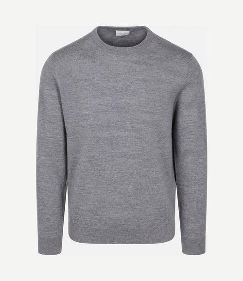 Pullover merinowol grijs