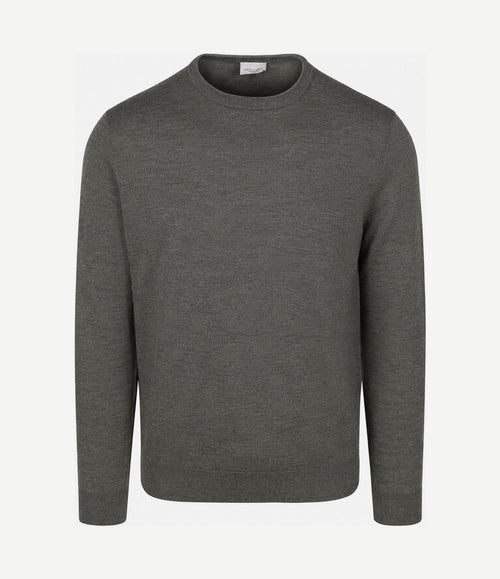 Pullover merinowol groen