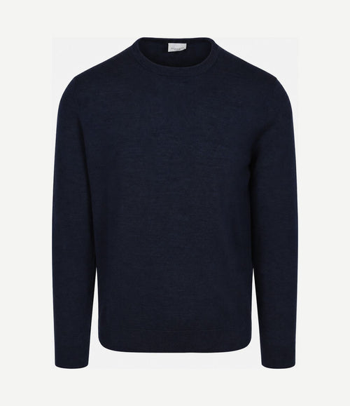 Pullover merinowol donkerblauw