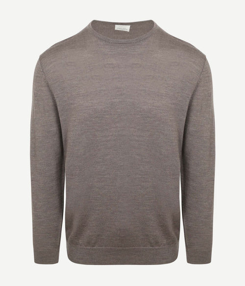 Profuomo pullover merinowol taupe