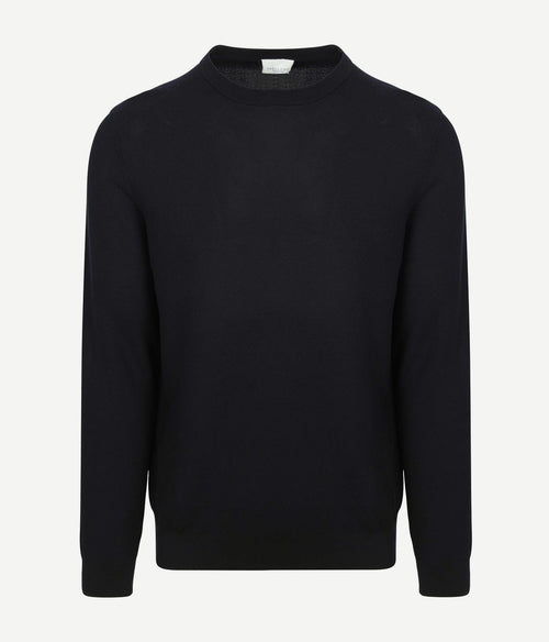Pullover structure donkerblauw