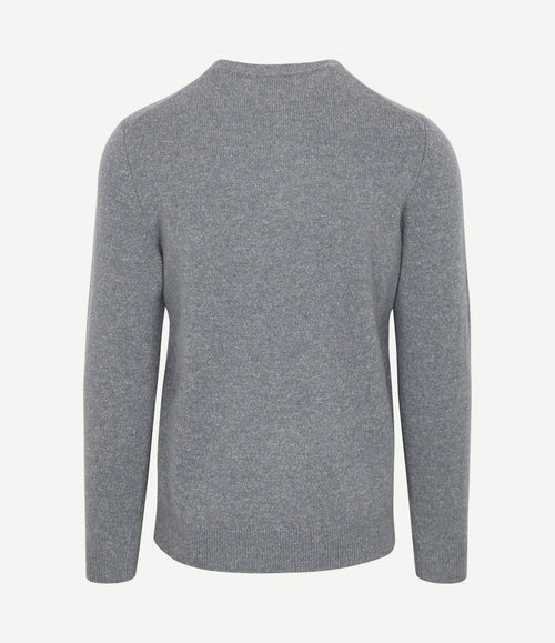 Pullover wol blend blauw