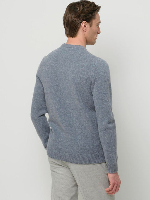Pullover wol blend blauw