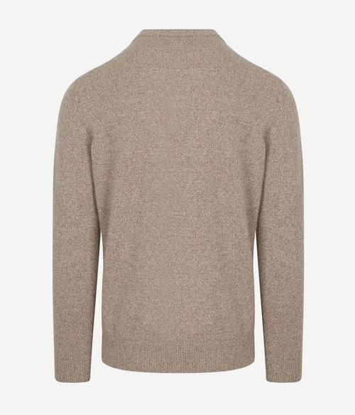 Profuomo pullover wol blend sand