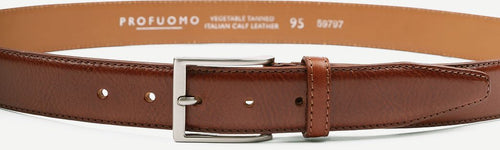 Leren riem cognac
