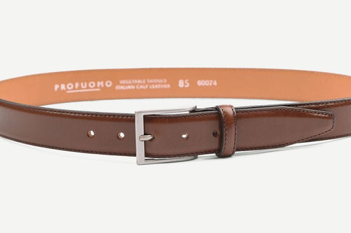 Profuomo riem kalfsleer bruin