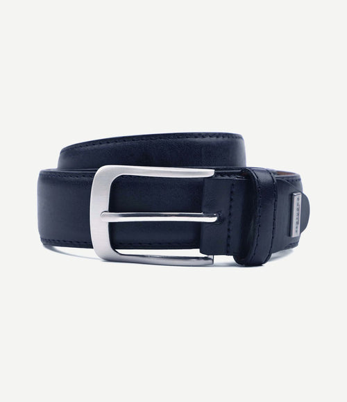 Riem leer donkerblauw