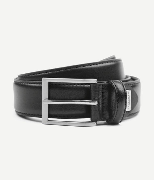 Profuomo riem leer zwart