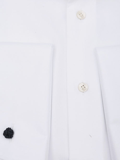 Shirt cutaway dubbel manchet wit