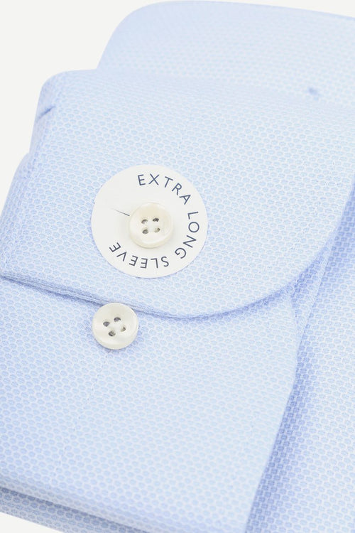 Shirt extra lange mouwen travel lichtblauw