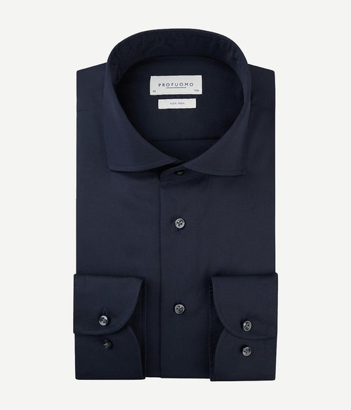 Profuomo shirt slim fit donkerblauw