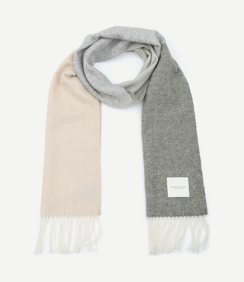 Sjaal lamswol groen beige