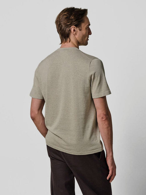 T-shirt knitted beige