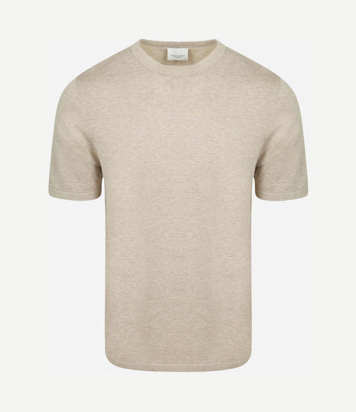 T-shirt knitted beige