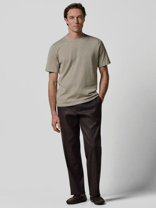 T-shirt knitted beige