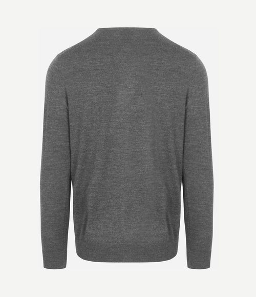 Pullover merinowol grijs