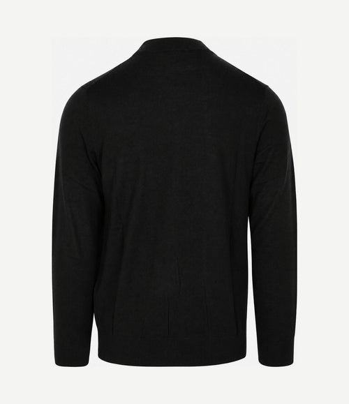 Turtleneck trui merinowol zwart